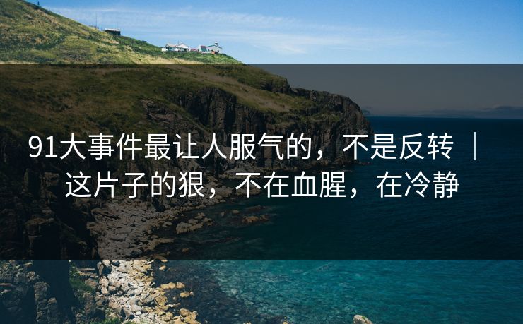 91大事件最让人服气的,不是反转 | 这片子的狠,不在血腥,在冷静 91大事件最让人服气的,不是反转 | 这片子的狠,不在血腥,在冷静